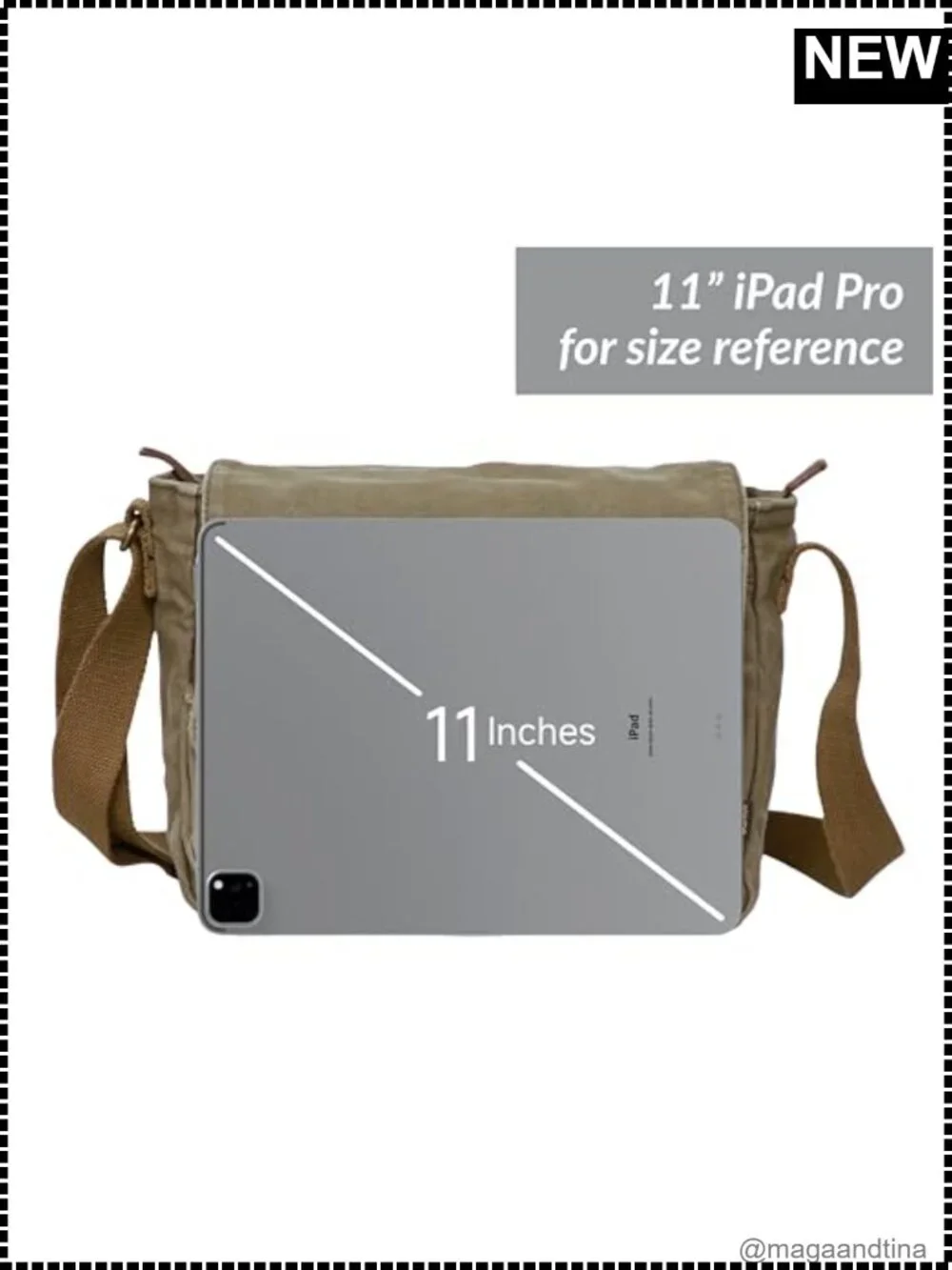 Canvas Messenger Bag Vintage Crossbody Shoulder Satchel Men